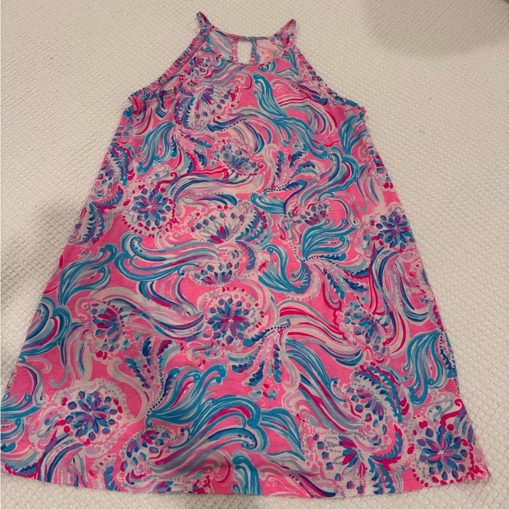 Lilly Pulitzer Pink and Blue Patterned Dress